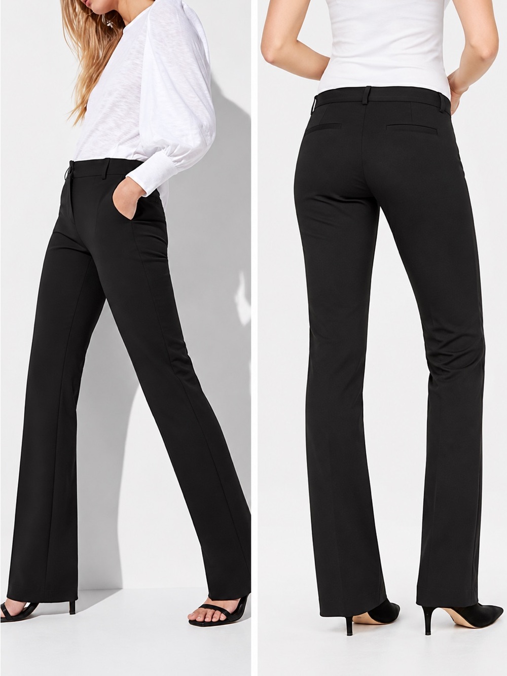 Express NEW Columnist Barely Boot Low Rise Trousers Dress Pants Sz 8